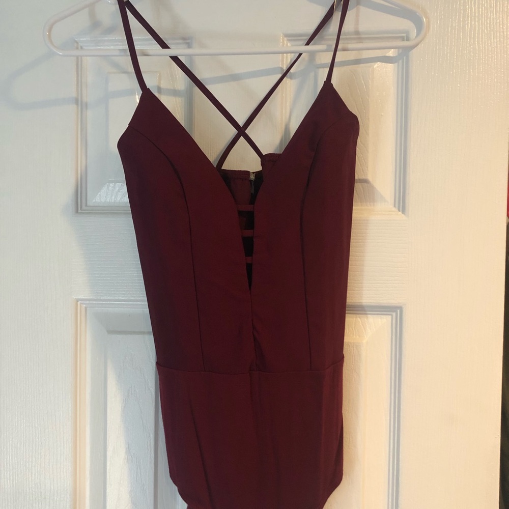 NEW maroon body suit